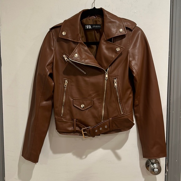 Zara Leather Jacket - Picture 1 of 2